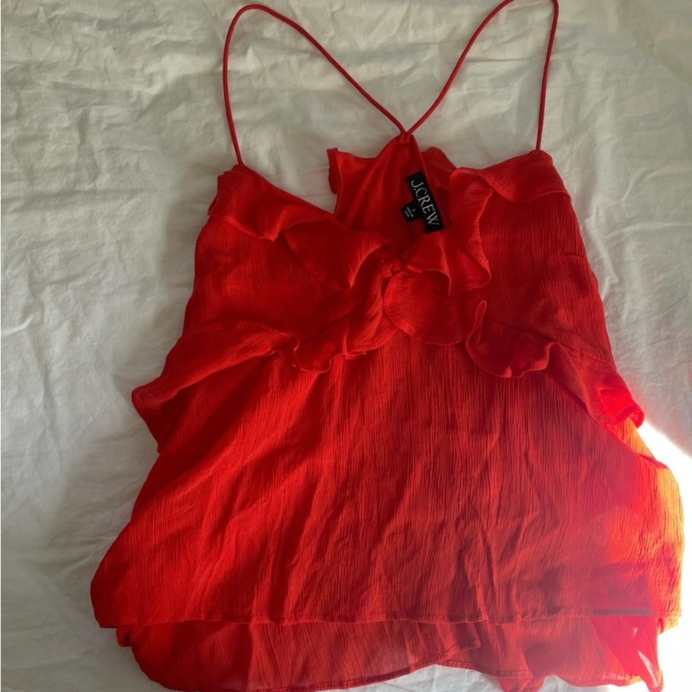 J. Crew Red Camisole Top